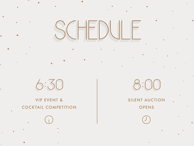 Schedule event layout schedule type typography