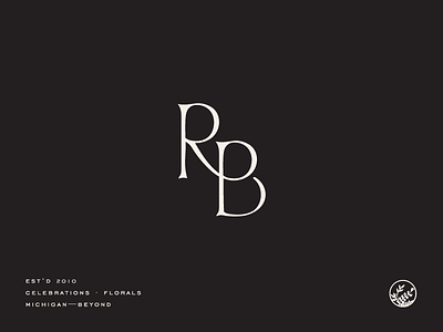 RB branding identity logo process sub marks typography wip
