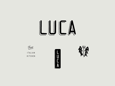 Luca Concept brand branding identity italian logo restaurant submarks type typography