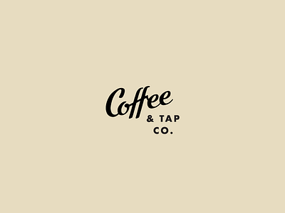 Coffee & Tap Co. branding chicago coffee coffee shop custom lettering script submark tagline typography