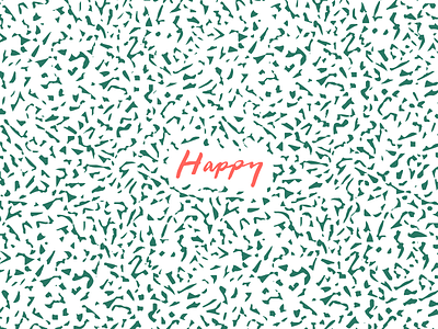 Happy hand drawn holidays pattern texture typography