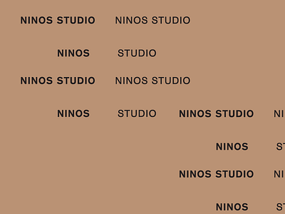 Ninos brand development branding idenity sans serif typography wip