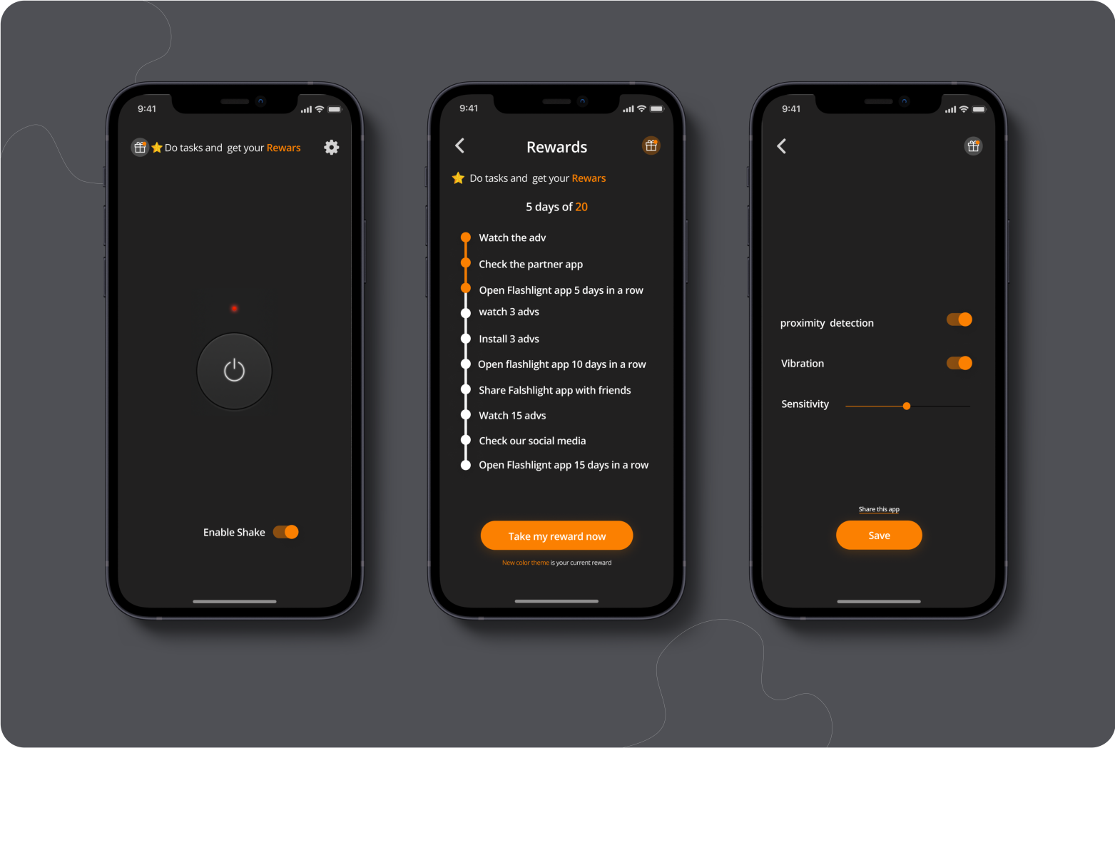 Flashlight App Ui Design. by Md. Nayem Hossain on Dribbble