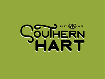 Southern Hart Brewery branding design logo vector
