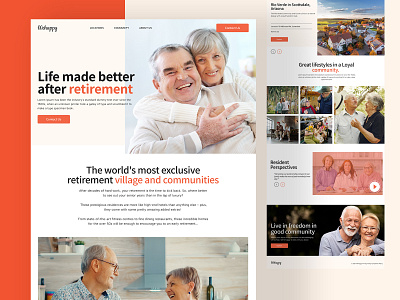 We Happy Retirement Landing Page