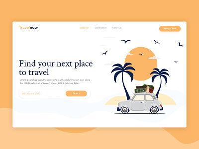 Travel Now Landing Page