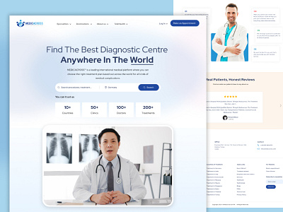 Medical website for doctors and online appointments doctor doctor website doctors homepage landing page medical website online doctor renovation ui web website website design website redesign