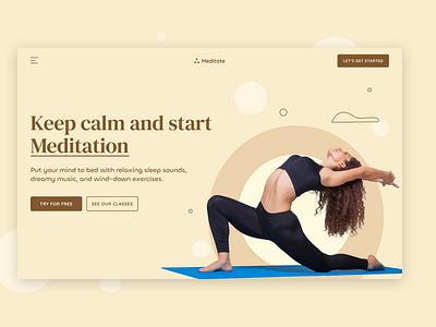 A Landing page for Mediation coach. android appdevelopingcompany iosapp meditation meditation landing page meditation web mobileappdesign mobileappdevelopers mobileappdevelopment software softwarecompany softwaredevelopment webdevelopers webdevelopingcompany yoga yoga landing page