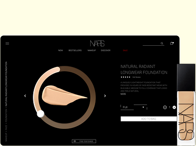 Web Redesign-Daily Challengeeeee(NARS Cosmetics) 3d animation app beauty shop branding daily challenge daily ui daily ux design graphic design illustration job junior designer logo redesign shopping shopping website ui website redesign