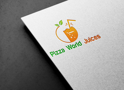 Pizza World Juices logo 365 3d animation branding design graphic design graphicdesignui icon illustration logo motion graphics typography ui userexperience vector