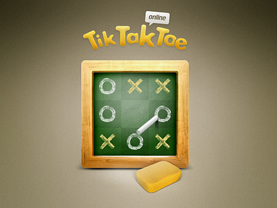 Tic Tac Toe Game - Dribbble Debut application dribbble debut shot game icon logo tic tac toe user interface