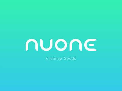 Nuone Logo brand custom draft font gif gradient identity logologo simple type typeface typography