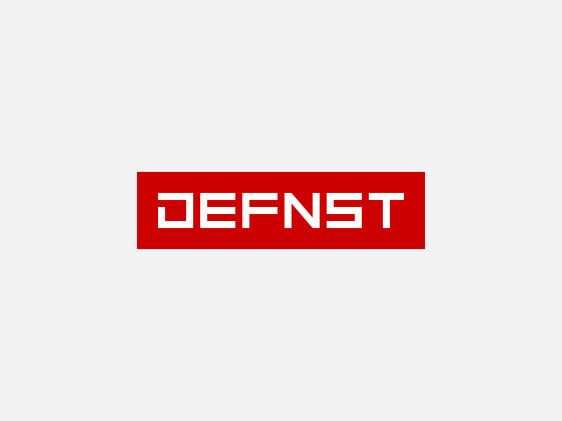DEFNST Logo brand custom draft font gif identity logologo simple type typeface typography
