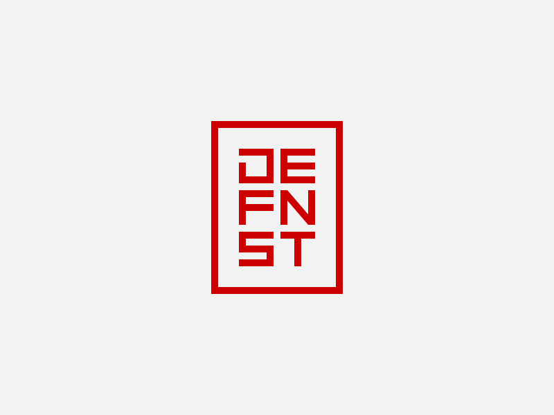 DEFNST Logo v.2 brand custom font gif identity logologo simple type typeface typography