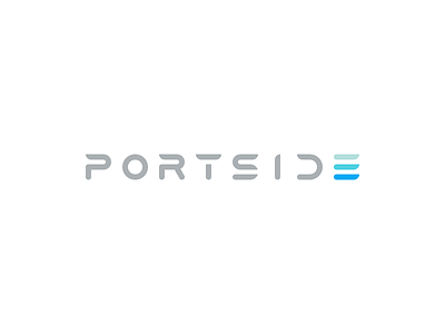 Portside Logo brand custom font identity logo type typeface typography
