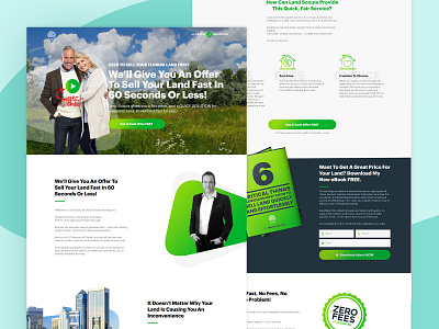 Land scout - Real estate Landing Page Website app branding design graphic design illustration logo ui ux vector