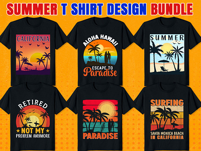 Summer T shirt Design bike