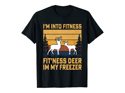 Hunting T shirt Design check