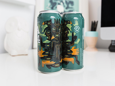 Cans with the "Brothers" artwork for Collective Arts