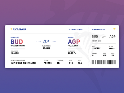 Boarding Pass airlines boarding pass design graphic design plane ticket travel