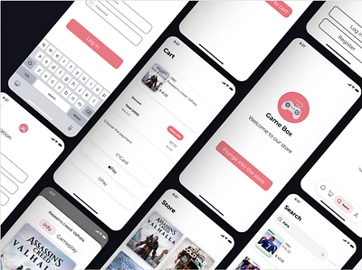 Game box app app design ui