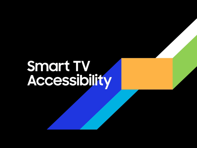 Samsung CES 2021 Smart TV Accessibility award ces identity identitydesign motiongraphics samsung smart smarttv title