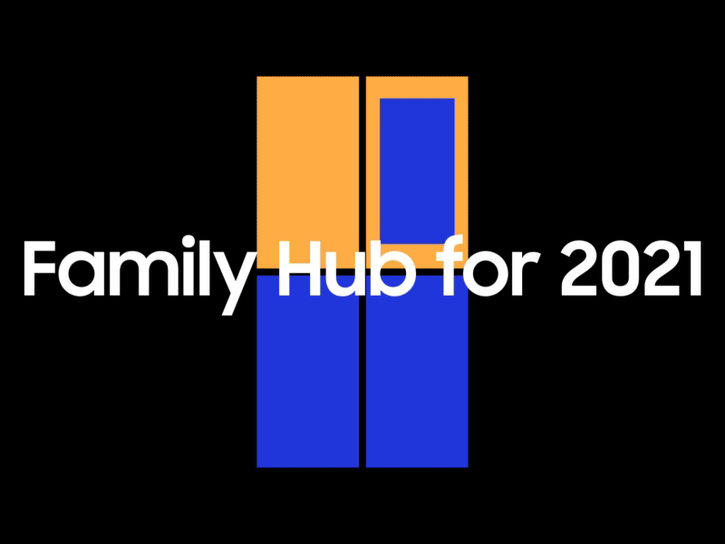 Family Hub for 2021 identity identitydesign minimal motiongraphics refrigerator samsung simple