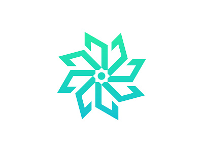 Flower flower logo mark