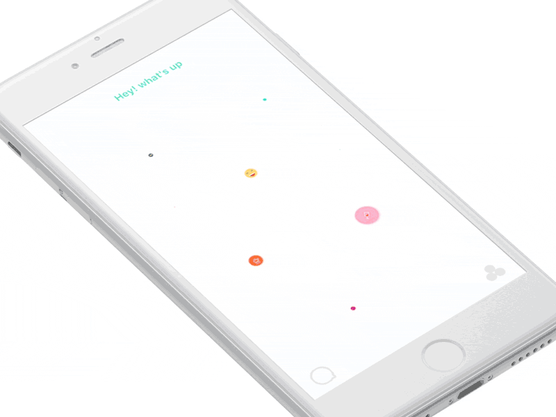 Colorful bubbles with Origami Studio app bubbles colorful dating fun origami prototype studio