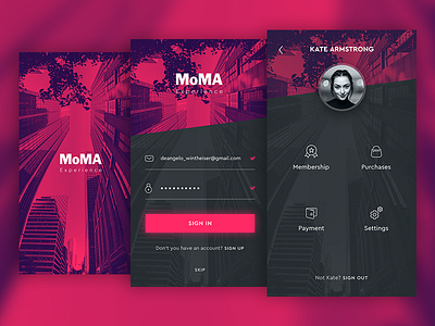 MOMA - Mobile App Redesign WIP 2 app interactiondesign ios mobile moma museum redesign ui userexperience userinterface ux