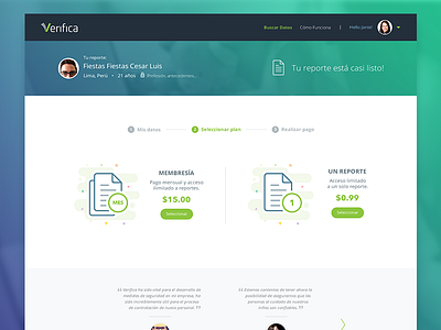 Verifica - WIP 3 app identity interaction peru security software ui ux website