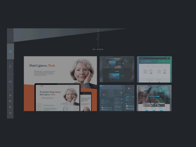 Personal Website - Transitions