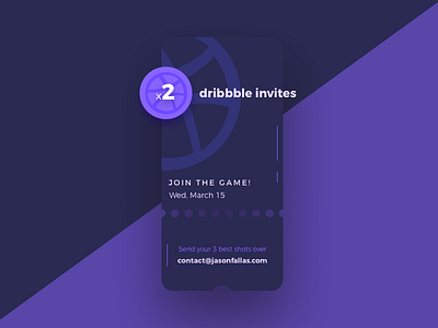 Dribbble Invites x2 | NO INVITES LEFT