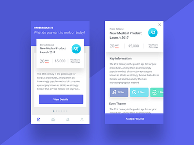 Services App Concept | WIP app cards clean interaction ios mobile ui userexperience userinterface ux visualdesign