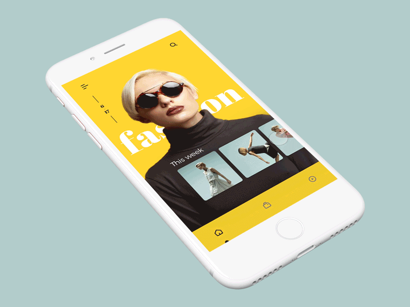 Fashion Magazine Concept app fashion gif interaction ios mobile motion muzli ui userinterface ux visualdesign