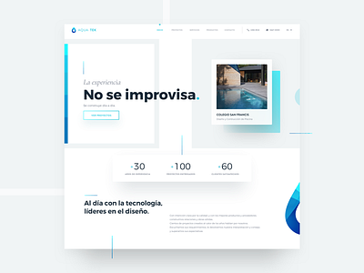 Aquatek - New Website clean ios redesign ui uidesign ux visualdesign web webdesign website