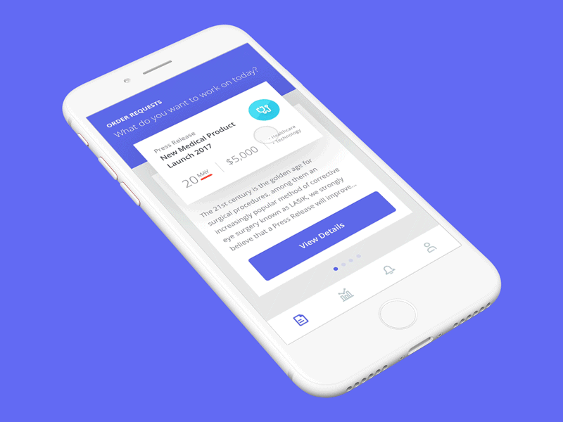 Spry - Card Interaction app gif interaction ios iphone mobile ui uidesign ux visualdesign
