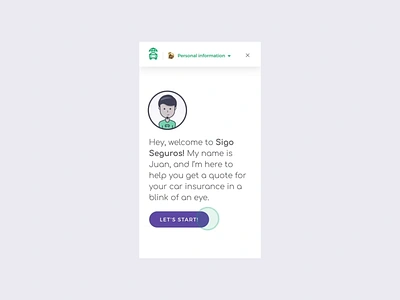 Sigo Seguros app bot chatbot illustration ixd mobile ui userinterface ux uxdesign visualdesign