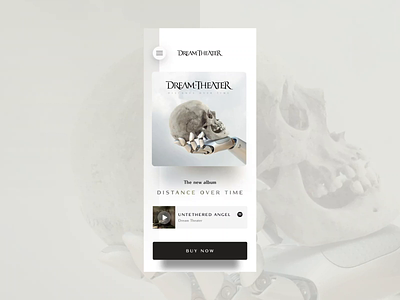Dream Theater - New Album Interaction app gif interaction interactiondesign ios ixd mobile music music app muzli prototype ui uidesign userinterface visualdesign