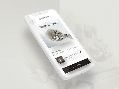 Dream Theater - New Album UI Concept app ios mobile mockup music music app ui uidesign userinterface ux visualdesign