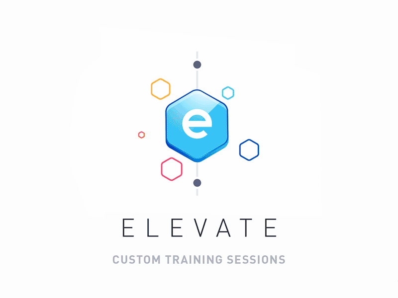 Elevate | Custom Training Sessions Animation animation app gif gradient illustration lottie morph ui vector