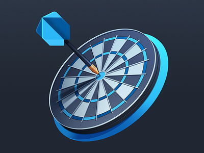 Get Started with Dart board course dart gradient illustration perspective