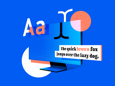 Typography - Design Report 2018 2018 blue creative design font gradient graphic illustration monitor photoshop typography