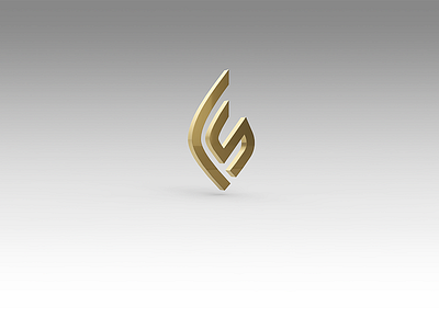 FIRESEED Logo 3d c4d fire fire seed gold letter logo material metal modeling rendering seed