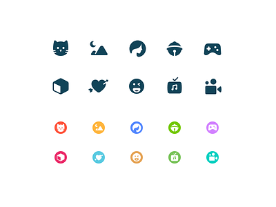 Category Icons for theme beauty cat comic emoji game icon love movie mv scenery theme video