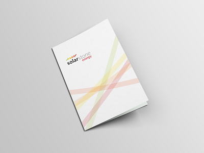 SolarStone Energy branding folder design graphic design print design stationery