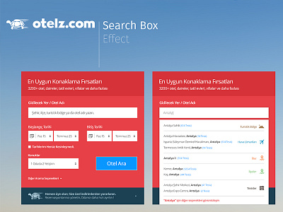 Hotel Search Box for otelz.com