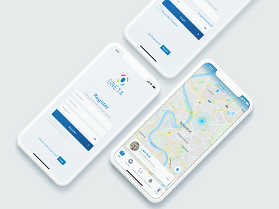 Tracker app for dogs application design dogs follow icon iphone x iphone x app learning login form maps mobile notification product profile search ui user