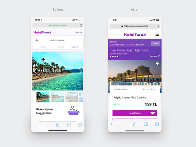 Hotelforex mobile hotel details improvements application before after before and after friend holidays hotel booking hotel mobile app hotels icon improvement notification profile purple search simple sports travel travel app ui user
