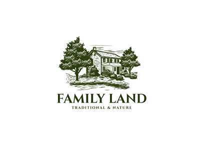 FAMILYLAND LOGO branding design graphic design illustration logo retro vintage